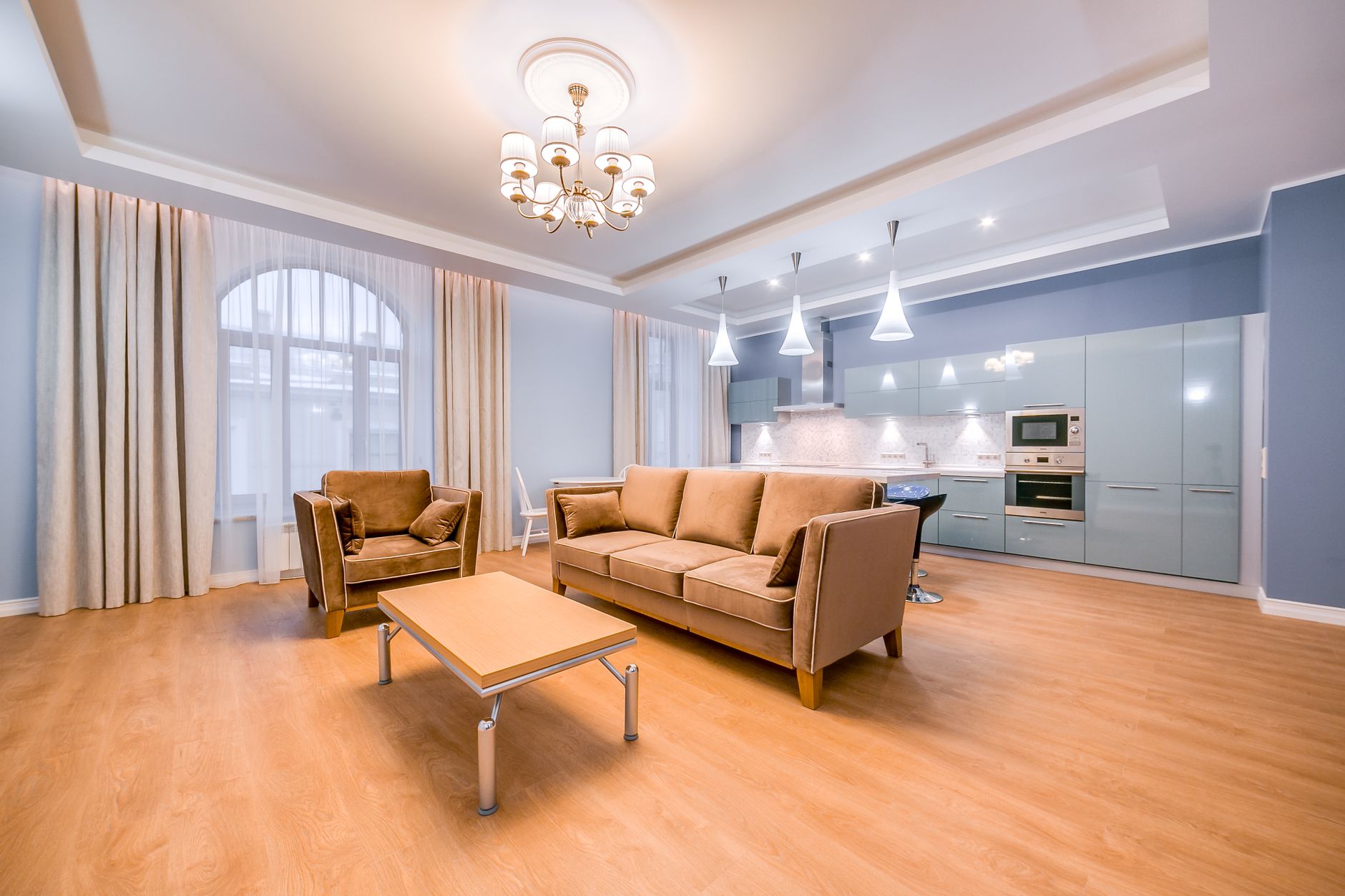parquet flottant salon