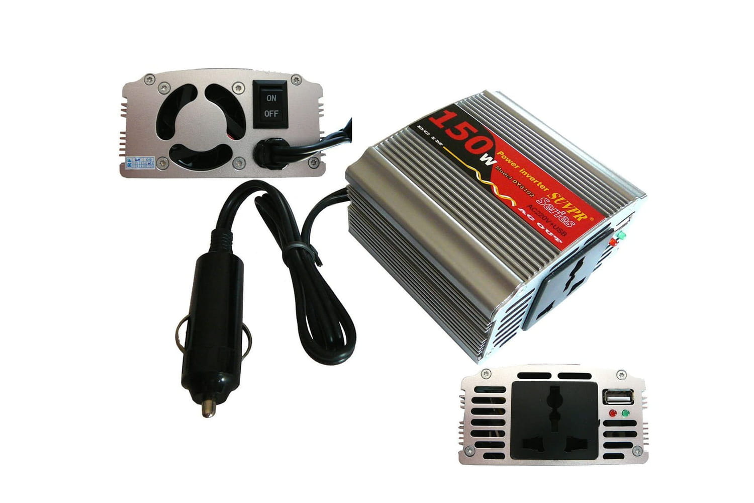 Transformateur 220V 12V dans un boîtier avec bornier de raccordement